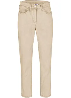 Verkürzte Twill-Hose im Used-Look, bonprix