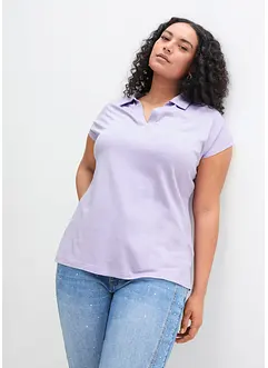 T-shirt à col polo ouvert, bonprix