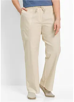 Leinen-Hose mit weitem Bein, bonprix