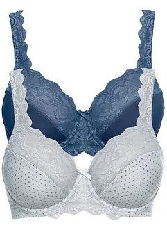 Bügel-BH mit zarter Spitze (2er Pack), bonprix