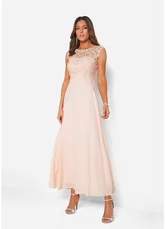 Robe longue avec dentelle, bonprix