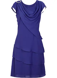 Robe en crêpe avec broche sur l'épaule, bonprix
