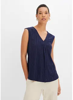 Top en broderie anglaise, bonprix