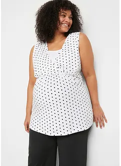 Lot de 2 tops de grossesse/d’allaitement, bonprix