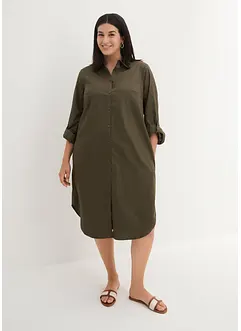Robe-chemise en popeline de coton, bonprix