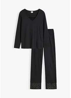 Pyjama avec dentelle, bonprix