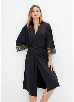 Satin Kimono mit Stickerei, bonprix