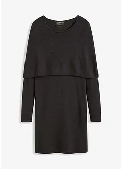 Strickkleid mit variablem Kragen, bonprix