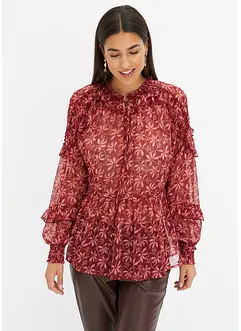 Chiffonbluse mit Rüschen, bonprix