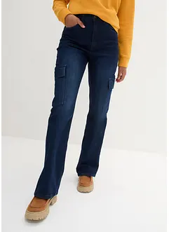 Cargo-Jeans High Waist, Bequembund, bonprix