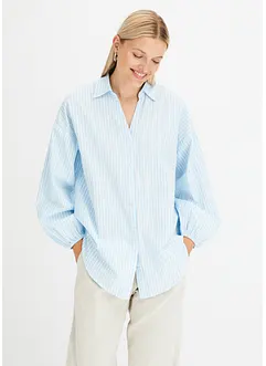 Oversize-Bluse aus reiner Baumwolle, bonprix