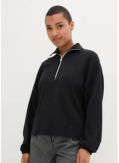 Troyer-Sweatshirt im Boxy-Fit mit Modal, langarm, bonprix