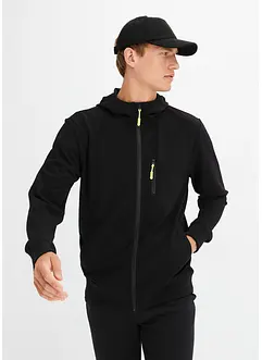 Kapuzenjacke mit sportlichen Details aus leichter Scuba-Ware, bonprix