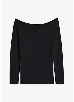 Off-Shoulder-Ripp-Pullover, bonprix