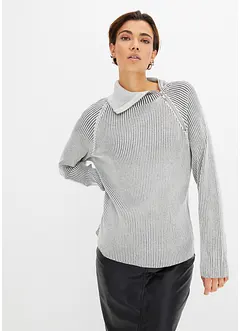 Ripp-Pullover im Used Look, bonprix