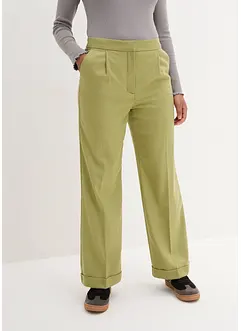 Pantalon 7/8, aspect laine, avec taille confortable, bonprix