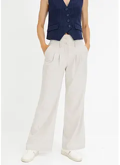 Pantalon évasé taille haute, bonprix