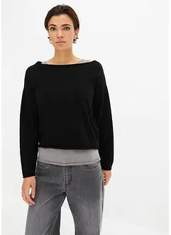 Pull et top (ens. 2 pces.), bonprix