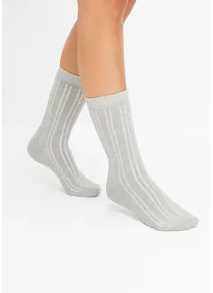 Thermo Socken mit Innenfrottee mit Bio-Baumwolle (4er-Pack)​, bonprix