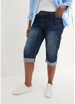 Jean 3/4 cargo stretch, taille normale, bonprix