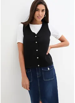 Gilet sans manches en fine maille, bonprix