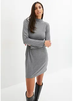 Ripp-Jerseykleid aus Viksose, bonprix