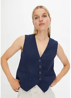 Gilet de costume à patte de boutonnage asymétrique, bonprix