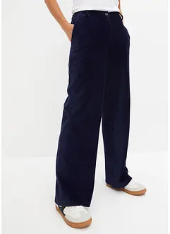 Pantalon large en velours côtelé, bonprix