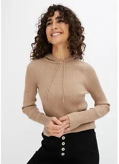 Pull doux à capuche, bonprix