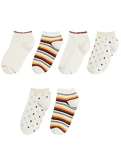 Kurzsocken mit Bio-Baumwolle (6er Pack), bonprix