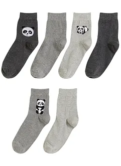 Halbsocken mit Bio-Baumwolle (6er Pack), bonprix