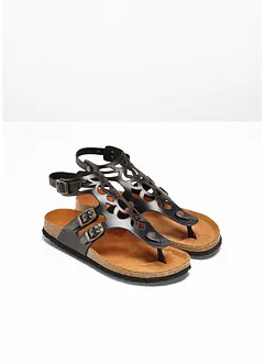 Bequeme Sandale aus Leder, bonprix