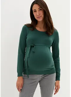 Pull de grossesse 100% coton avec lien à nouer, bonprix