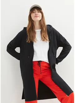 Long-Sweatjacke mit Seitenschlitzen, bonprix