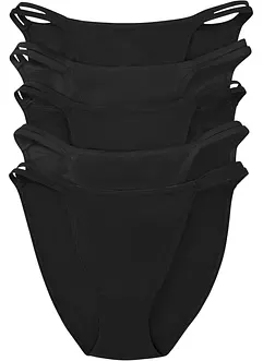 Tanga Minislip (5er Pack) mit Bio-Baumwolle, bonprix