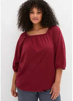 Blouse en jersey 100% coton, bonprix