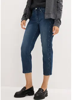 Capri-Jeans mit Ziersteppung, bonprix