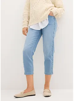 Capri-Jeans mit Ziersteppung, bonprix