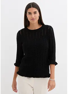 Ajour Pullover, bonprix