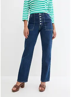 Straight Jeans Mid Waist, Stretch, bonprix