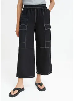 Pantalon cargo à coutures contrastantes, bonprix