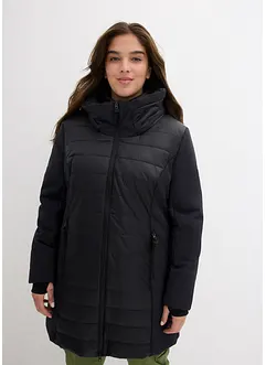 Veste longue outdoor matelassée avec softshell, bonprix