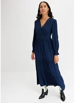 Robe longue avec dentelle, bonprix