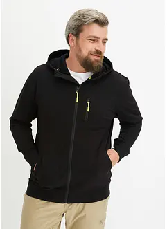 Kapuzenjacke mit sportlichen Details aus leichter Scuba-Ware, bonprix