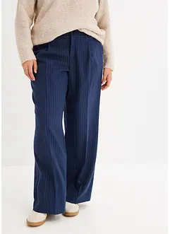 Weite Bundfaltenhose mit Nadelstreifen, bonprix