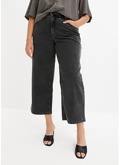 Wide-Leg-Jeans Mid Waist, bonprix