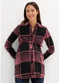 Lange Umstandsbluse aus weichem Baumwoll-Flanell, bonprix