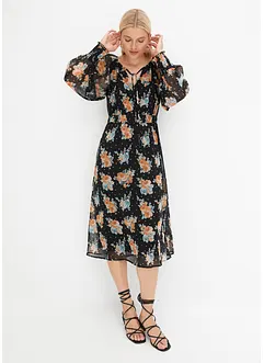 Robe midi imprimée, bonprix