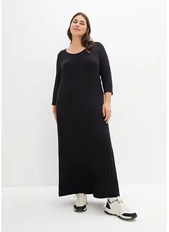 Robe longue légèrement trapèze en viscose, bonprix