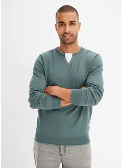 Pullover in 2 in 1 Optik mit Baumwolle, bonprix